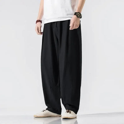 Noah Linen Pants | Wide-Leg Linen Blend Pants