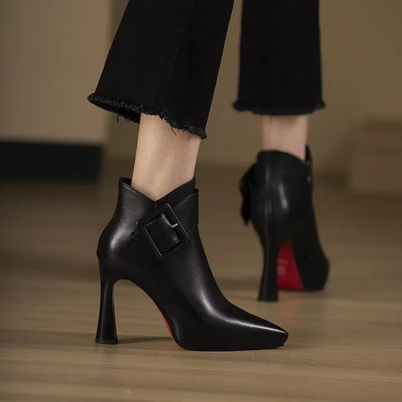 Sophie High Heel Ankle Boots | Pointed Toe Ankle Boots