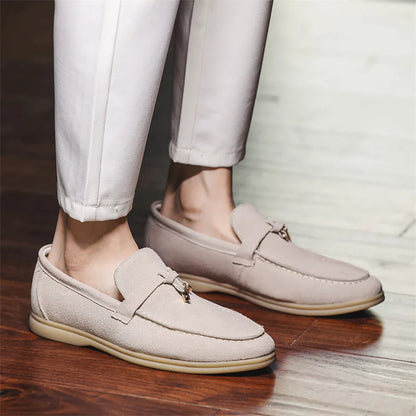 Mocassins homme – Design à enfiler – Semelle en caoutchouc – Style épuré élégant