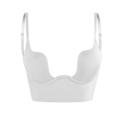 Soutien-gorge dos nu femme – Armature galbante – Bretelles réglables invisibles – Tissu respirant sans coutures