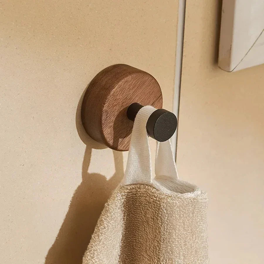 Minimalist Walnut Wall Hooks