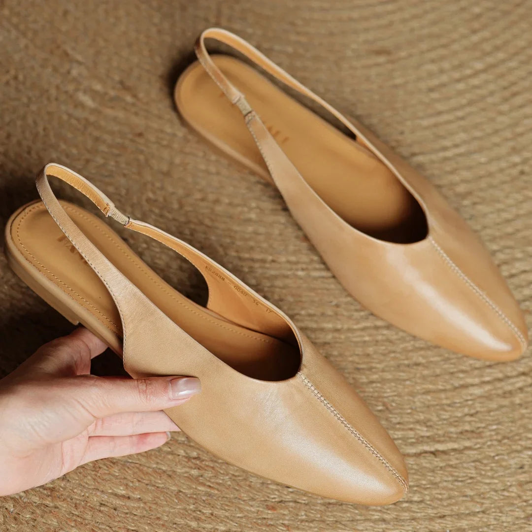 Ilaria Pointed Toe Slingback Flats | Slingback Flats