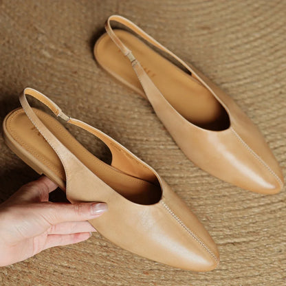 Ilaria Pointed Toe Slingback Flats | Slingback Flats
