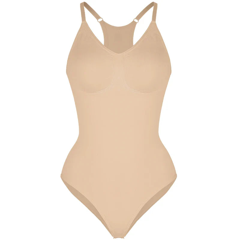 Women's bodysuit – Seamless sculpting – Tummy control – Shaping racerback