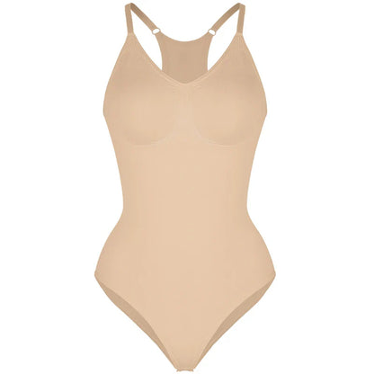 Women's bodysuit – Seamless sculpting – Tummy control – Shaping racerback