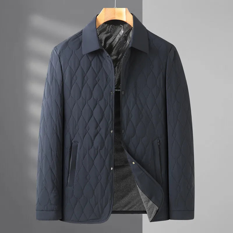 Isaac Quilted Jacket | Collared Button-Front Jacket