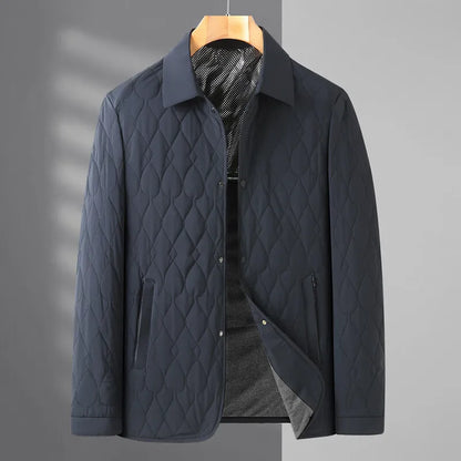 Isaac Quilted Jacket | Collared Button-Front Jacket