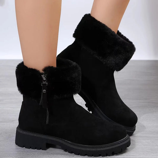 Isabella Ankle Boots | Plush Cuff Ankle Boots