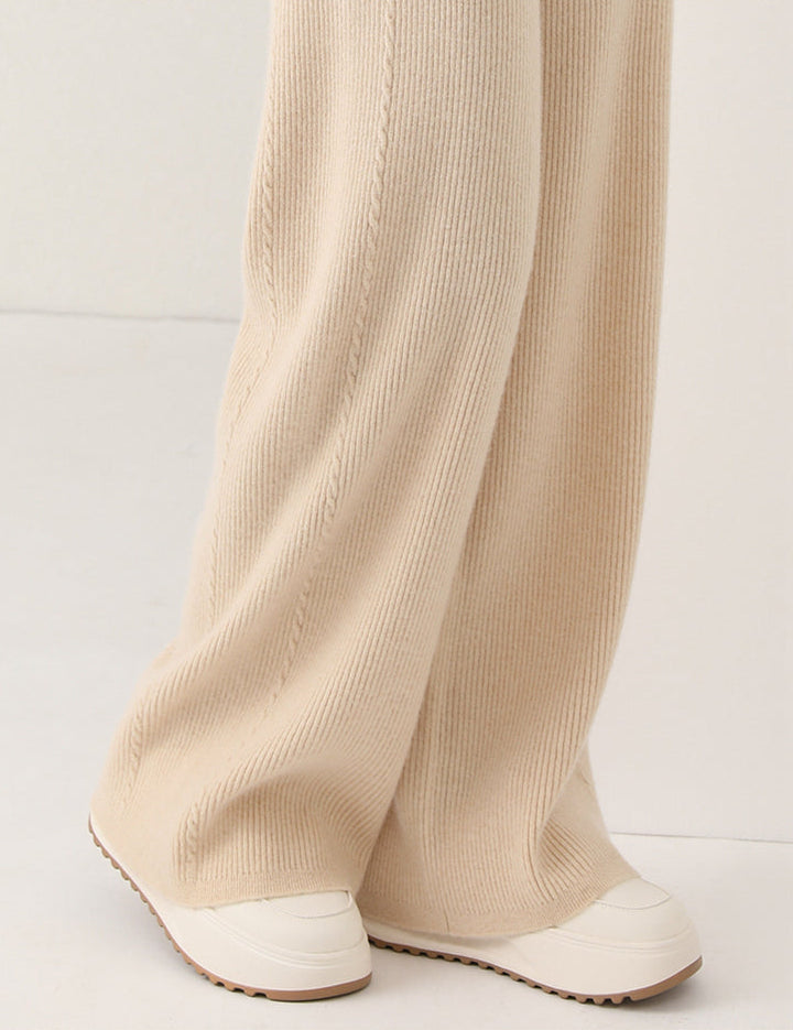 Martina Wide-Leg Lounge Pants | Drawstring Waist Lounge Pants