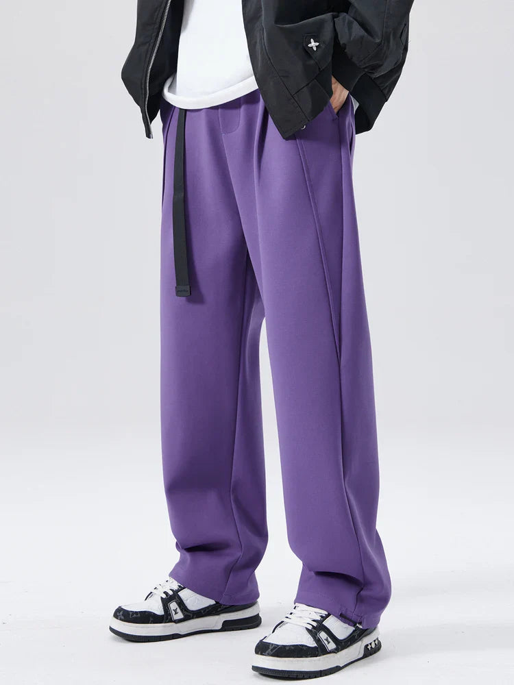 Alfie Relaxed Fit Sweatpants | Belted Pockets Sweatpants