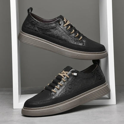 Sebastian Lace-Up Sneaker | Monogram Stacked Sole Sneaker