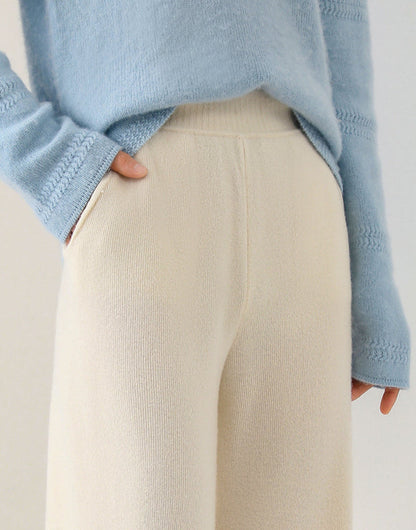 Beatrice Relaxed Fit Wide Leg Pants | Elastic Waist Pants