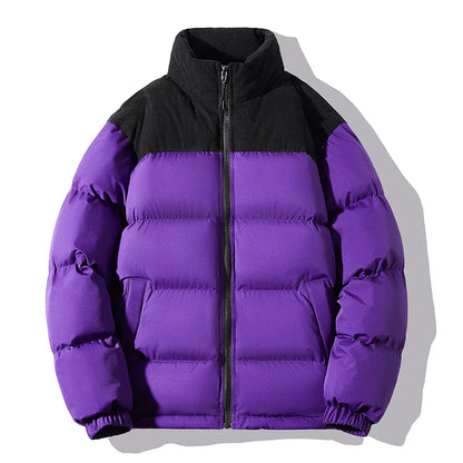 William Relaxed Fit Puffer Jacket | Color Block Jacket
