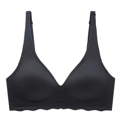 Women's bra – Seamless – Light support – Breathable fabric – Ribbed