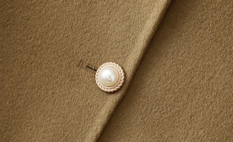 Giulia A-Line Coat | Mid-Thigh Length Button Front Coat