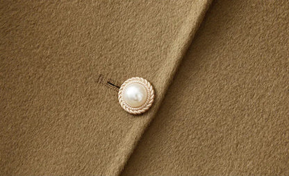 Giulia A-Line Coat | Mid-Thigh Length Button Front Coat