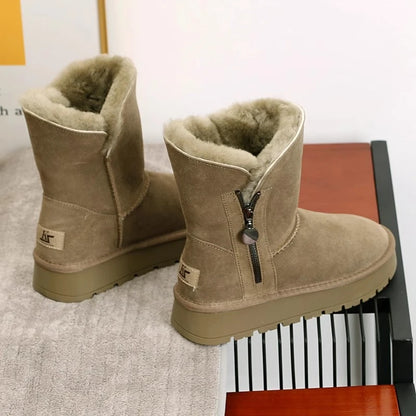 Grace Mid-Calf Snow Boots | Fleece Lined Snow Boots