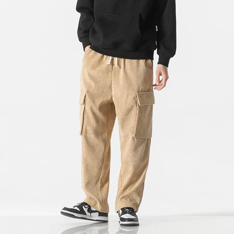 Liam Cargo Sweatpants | Relaxed Fit Corduroy Streetwear Pants