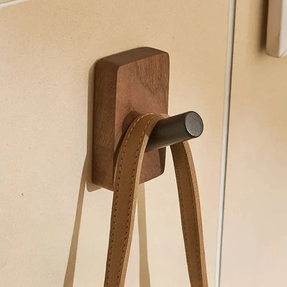 Minimalist Walnut Wall Hooks