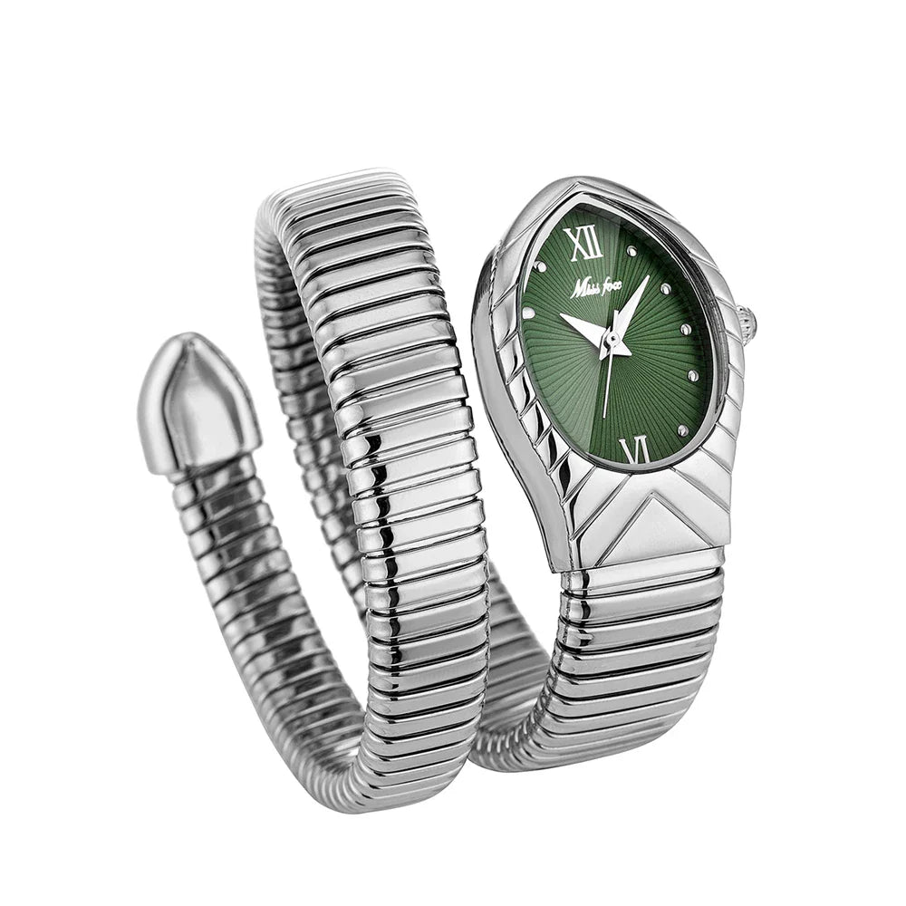 Grace Wrap-Around Serpent Watch | Sunburst Dial Serpent Watch