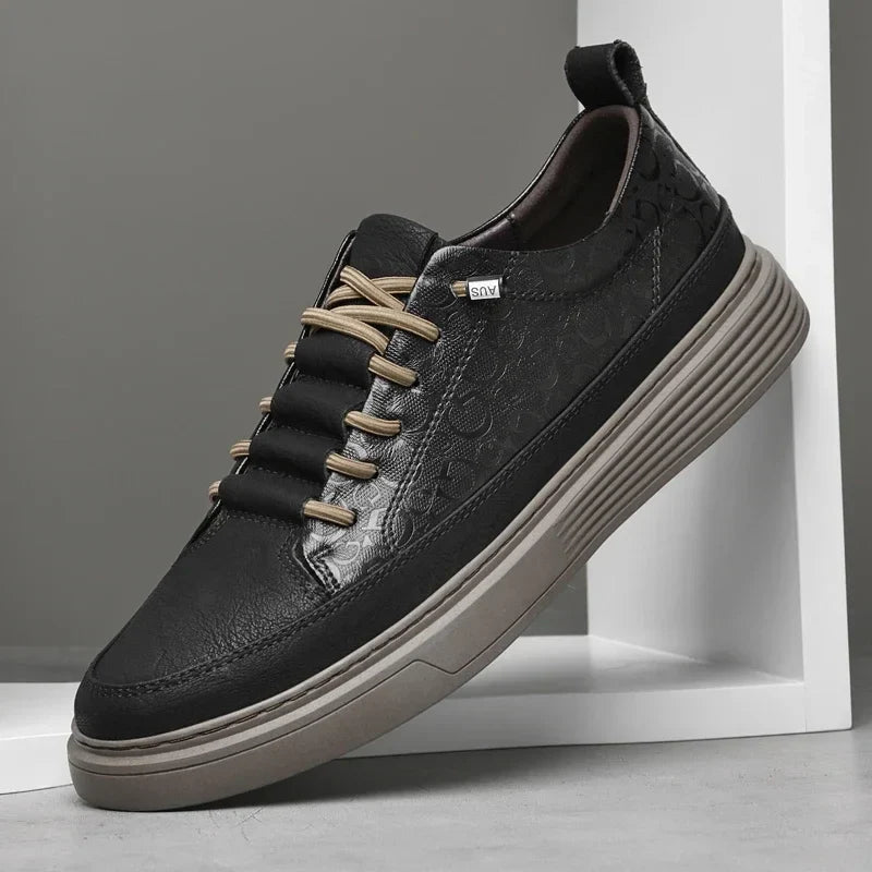 Sebastian Lace-Up Sneaker | Monogram Stacked Sole Sneaker