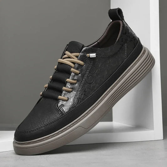 Sebastian Lace-Up Sneaker | Monogram Stacked Sole Sneaker