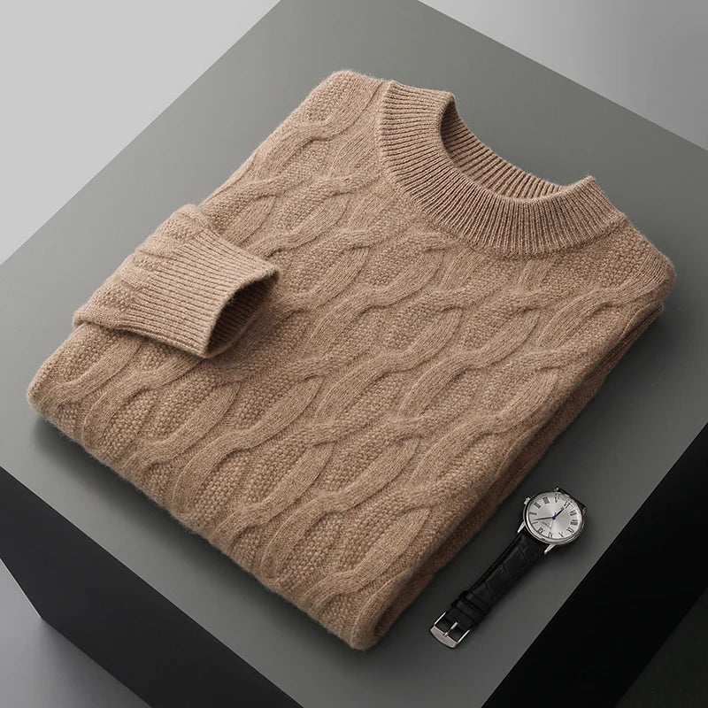 Joseph Regular Fit Mock Neck Sweater | Jacquard Knit Sweater