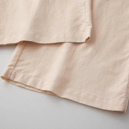 Women's High-Waisted Button Front Wide-Leg Pants – Relaxed Casual Style