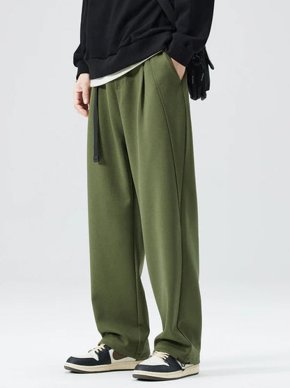 Alfie Relaxed Fit Sweatpants | Belted Pockets Sweatpants
