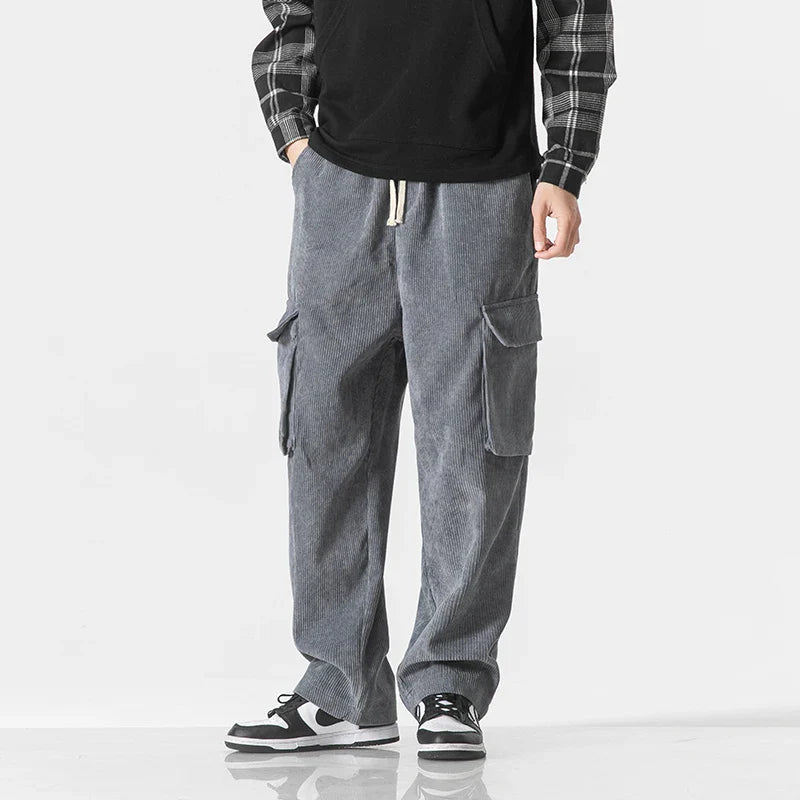 Liam Cargo Sweatpants | Relaxed Fit Corduroy Streetwear Pants