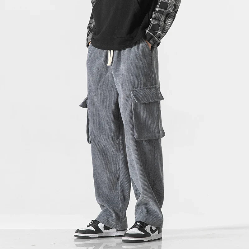 Liam Cargo Sweatpants | Relaxed Fit Corduroy Streetwear Pants