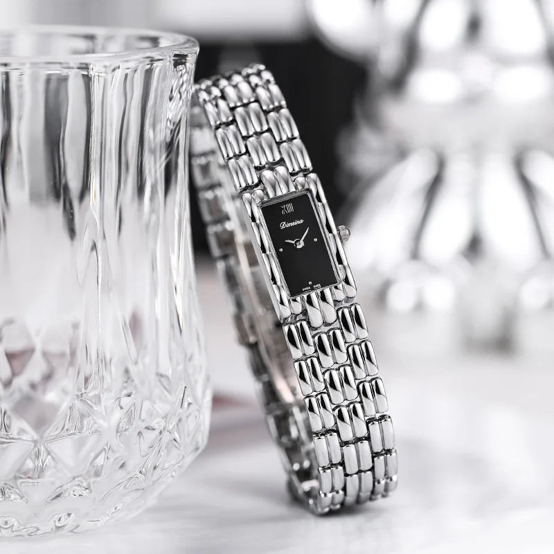 Veronica Rectangle Wristwatch | Roman Dial Rectangle Wristwatch