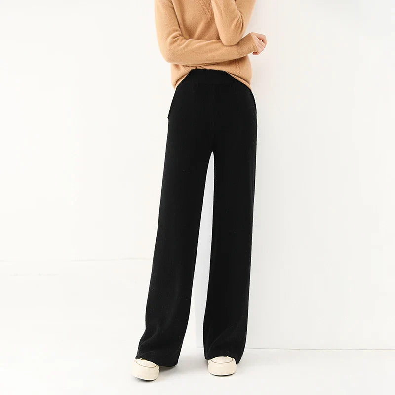 Beatrice Relaxed Fit Wide Leg Pants | Elastic Waist Pants