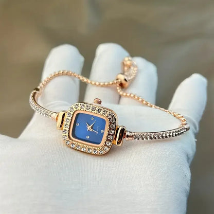 Emma Cushion Case Bracelet Watch | Crystal Markers Bracelet Watch