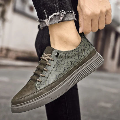 Sebastian Lace-Up Sneaker | Monogram Stacked Sole Sneaker