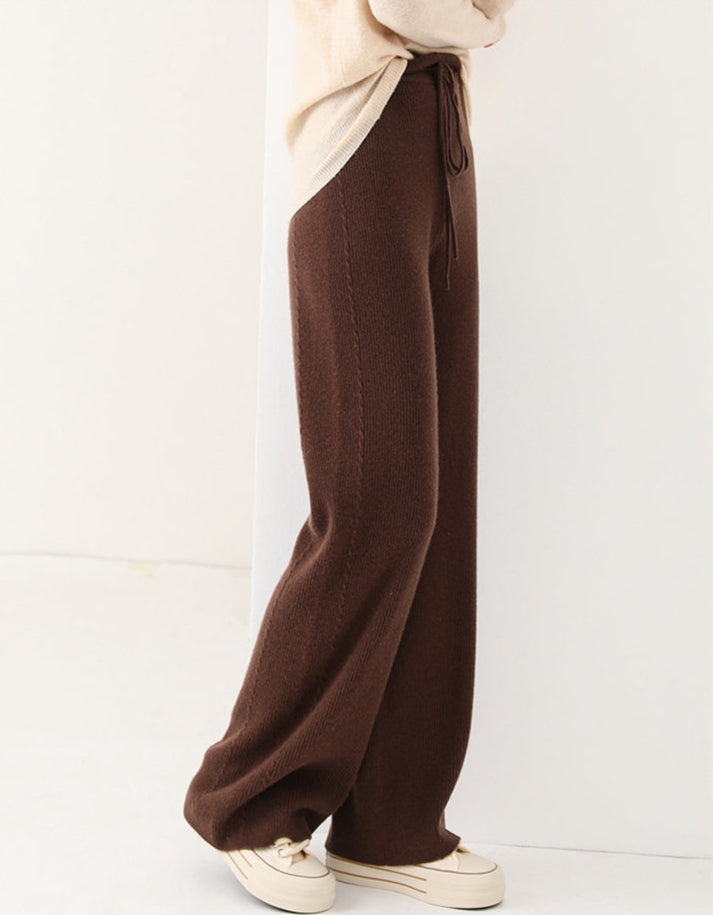 Martina Wide-Leg Lounge Pants | Drawstring Waist Lounge Pants