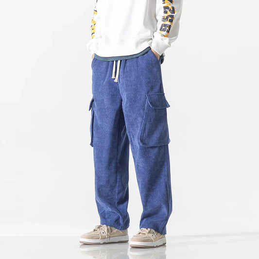 Liam Cargo Sweatpants | Relaxed Fit Corduroy Streetwear Pants