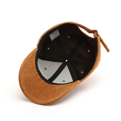 Daniel Adjustable Baseball Cap | Ribbed Solid Color Baseball Cap