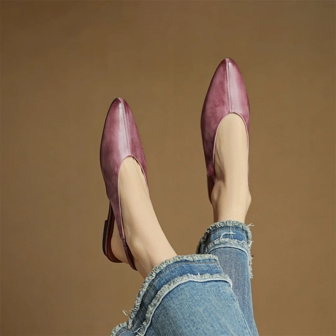 Ilaria Pointed Toe Slingback Flats | Slingback Flats