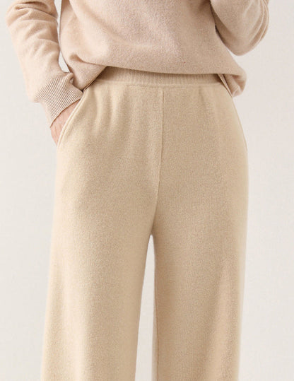 Beatrice Relaxed Fit Wide Leg Pants | Elastic Waist Pants