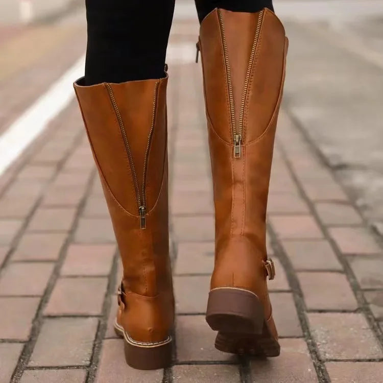 Teresa Leather Knee-High Boots | Knee-High Boots
