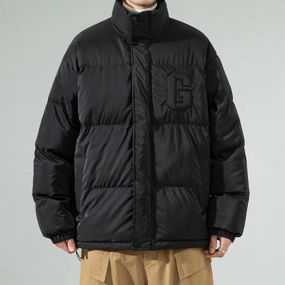 Archie Oversized Puffer Jacket | Stand Collar Puffer Jacket