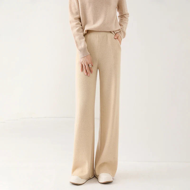 Beatrice Relaxed Fit Wide Leg Pants | Elastic Waist Pants