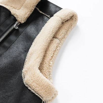 Ethan Velvet Vest | Insulated Winter Stand-Collar Vest