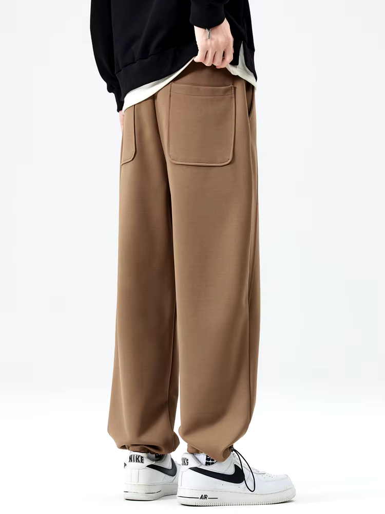 Alfie Relaxed Fit Sweatpants | Belted Pockets Sweatpants