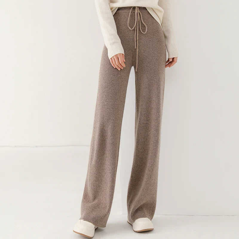 Martina Wide-Leg Lounge Pants | Drawstring Waist Lounge Pants