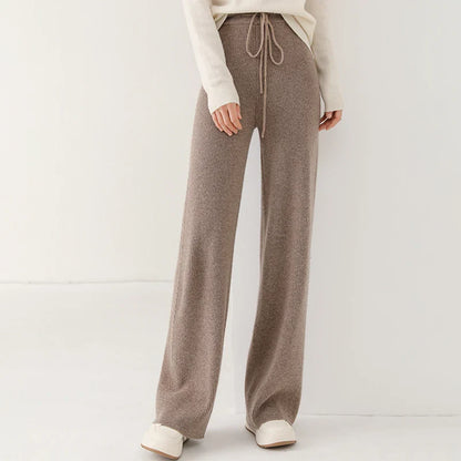 Martina Wide-Leg Lounge Pants | Drawstring Waist Lounge Pants