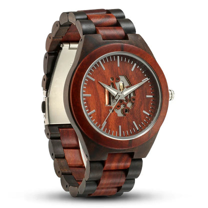 Max Skeleton Wristwatch | Wooden Case, Wooden Strap Wristwatch