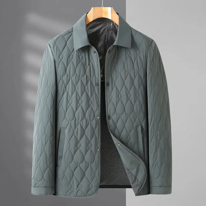 Isaac Quilted Jacket | Collared Button-Front Jacket