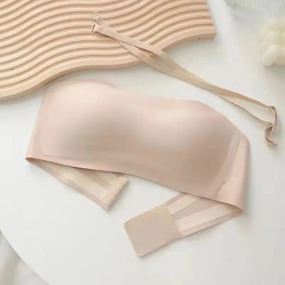 Women's bandeau bra – Wire-free – Invisible support – Stretch fabric